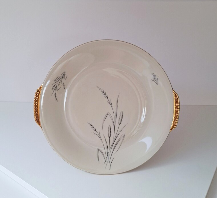 Porcelanowa patera z uszkami Spenzo MARION – Motyw Kłosy
