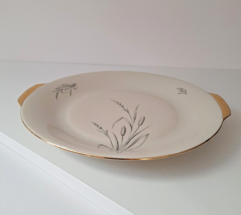 Porcelanowa patera z uszkami Spenzo MARION – Motyw Kłosy