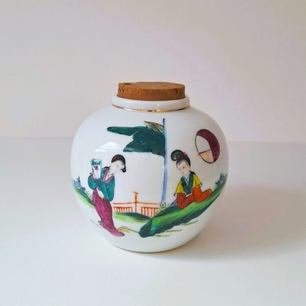 Unikatowy Chiński Słoik Imbirowy Z Porcelany Jingdezhen – Vintage