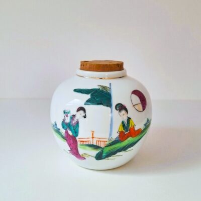 Unikatowy Chiński Słoik Imbirowy Z Porcelany Jingdezhen – Vintage
