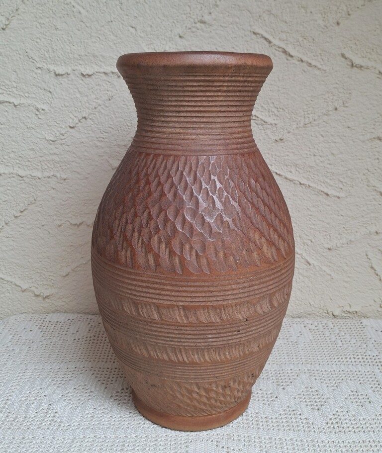 Duży wazon podłogowy terakota 40 cm – styl rustykalny