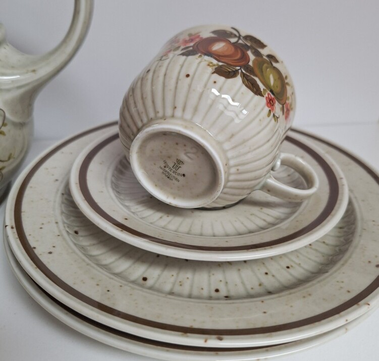 Ceramiczny serwis vintage w owoce – Winterling Karina, lata 70.