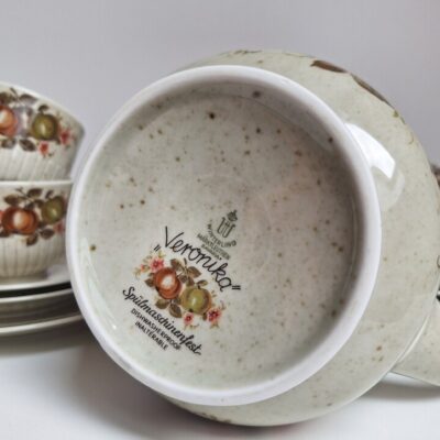 Ceramiczny serwis vintage w owoce – Winterling Karina, lata 70.