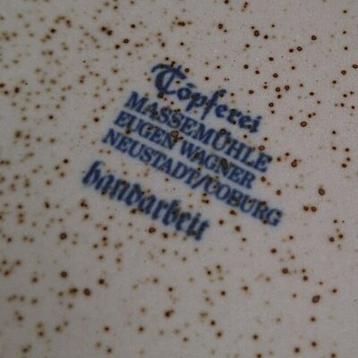 Rustykalna miseczka ceramiczna z lat 70. – Töpferei Massemühle