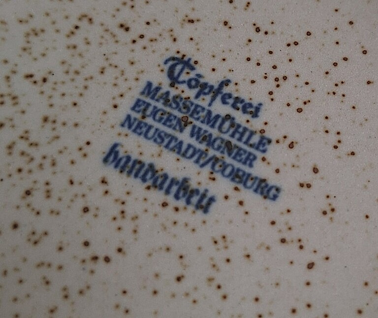 Rustykalna miseczka ceramiczna z lat 70. – Töpferei Massemühle