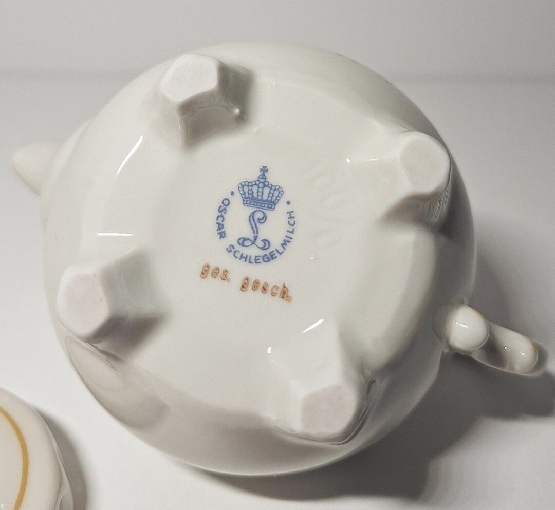 Kolekcjonerski Imbryczek Vintage - Porcelana Oscar Schlegelmilch