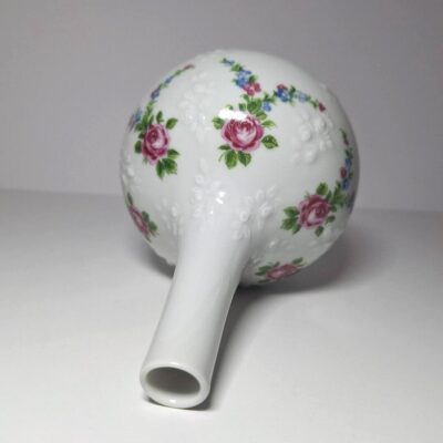 Wazonik flakon Wallendorf porcelana NRD girlandy róże