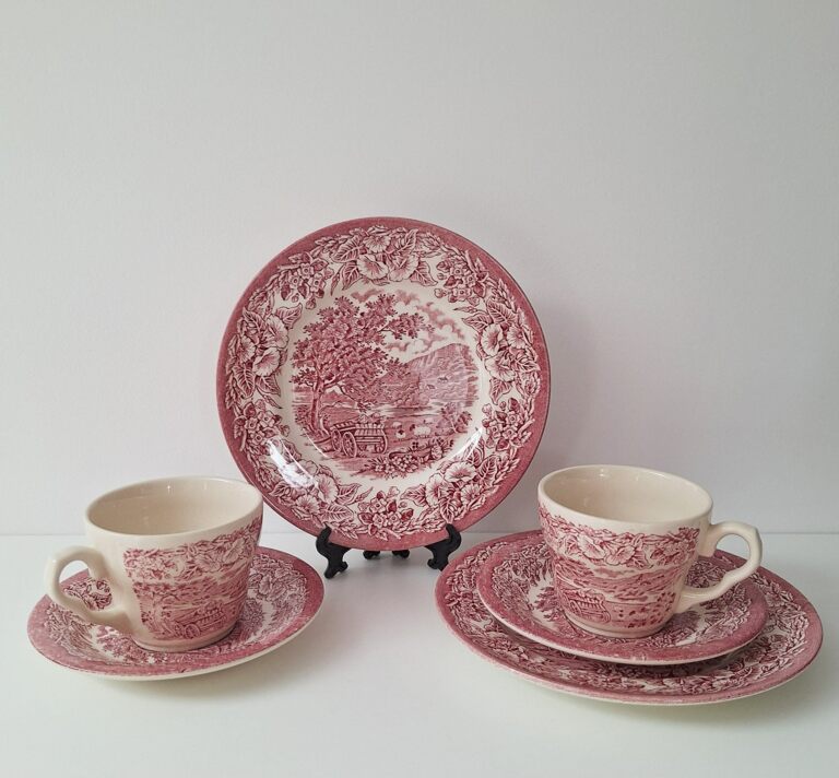 EIT England Trio Śniadaniowe na 2 osoby – Różowy Ironstone