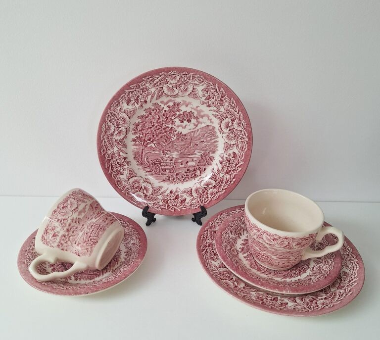 EIT England Trio Śniadaniowe na 2 osoby – Różowy Ironstone