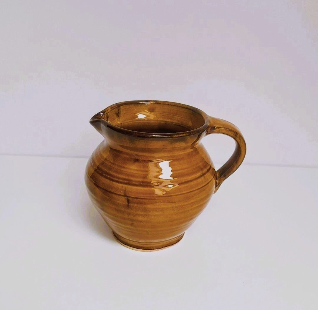Dzbanuszek Ceramiczny Miodowy Brąz - Handmade