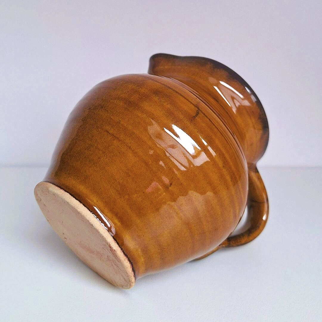 Dzbanuszek Ceramiczny Miodowy Brąz - Handmade