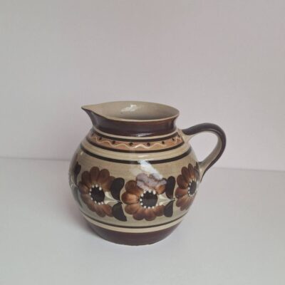 Ceramiczny Dzbanek Vintage – Ręcznie Malowany Folk