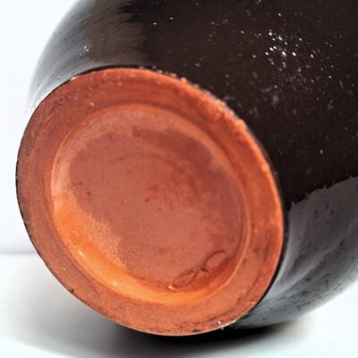 Ceramiczny dzbanek ozdobny – motyw winogron, styl vintage / folk