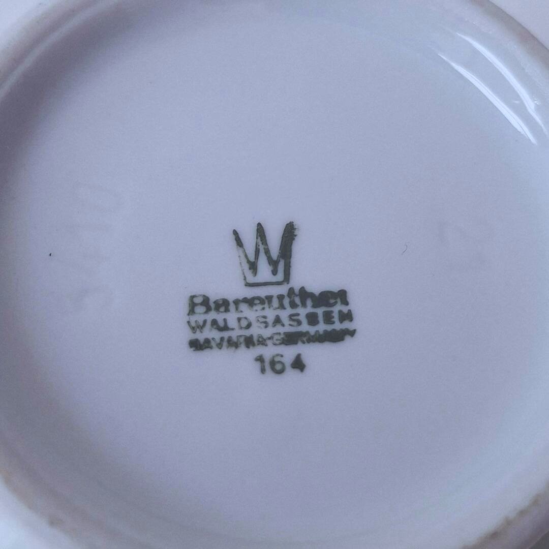 Porcelanowa osłonka z fiołkami Bareuther Waldsassen