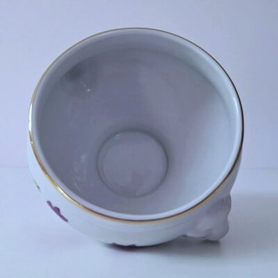 Porcelanowa osłonka z fiołkami Bareuther Waldsassen