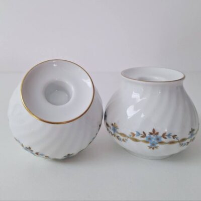 Para porcelanowych świeczników AK Kaiser „Irene” – lata 70.