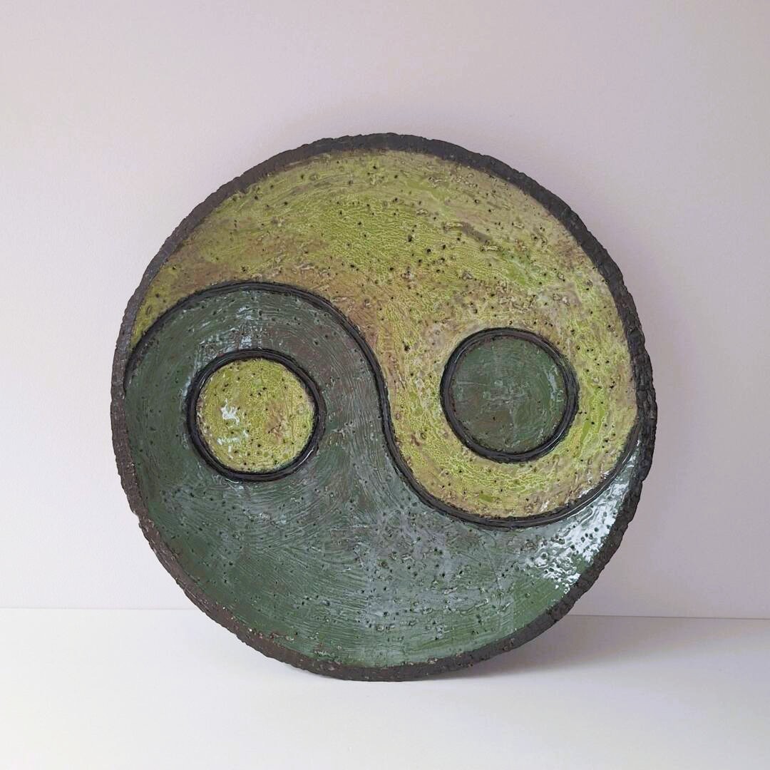 Ceramiczna Patera Dekoracyjna Yin Yang - Handmade