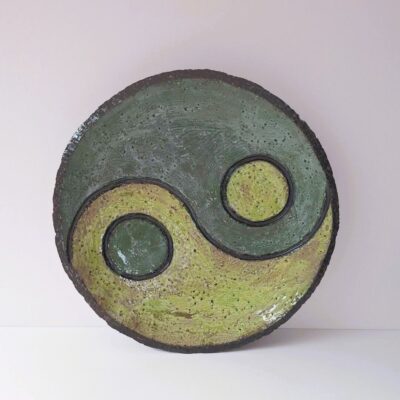 Ceramiczna Patera Dekoracyjna Yin Yang - Handmade