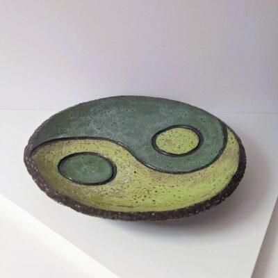 Ceramiczna Patera Dekoracyjna Yin Yang - Handmade