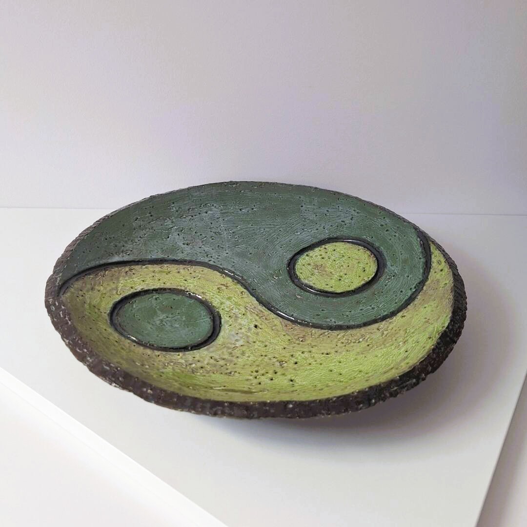 Ceramiczna Patera Dekoracyjna Yin Yang - Handmade