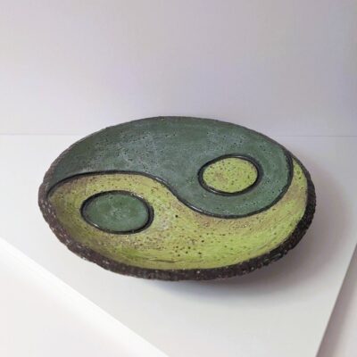 Ceramiczna Patera Dekoracyjna Yin Yang - Handmade