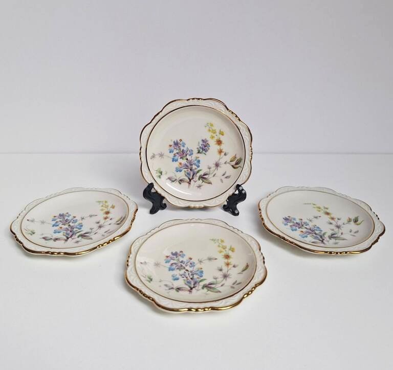 Komplet 4 mini talerzyków Wunsiedel R Bavaria - porcelana vintage
