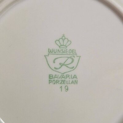 Komplet 4 mini talerzyków Wunsiedel R Bavaria - porcelana vintage
