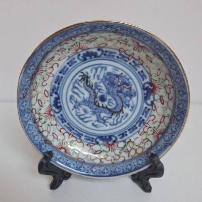 Zestaw 4 mini talerzyków / spodków – Chińska porcelana ryżowa
