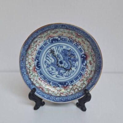 Zestaw 4 mini talerzyków / spodków – Chińska porcelana ryżowa
