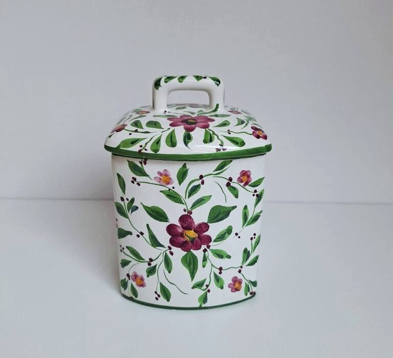 Pojemnik Ceramiczny RC & CL Portugal – Hand Painted (Vintage)