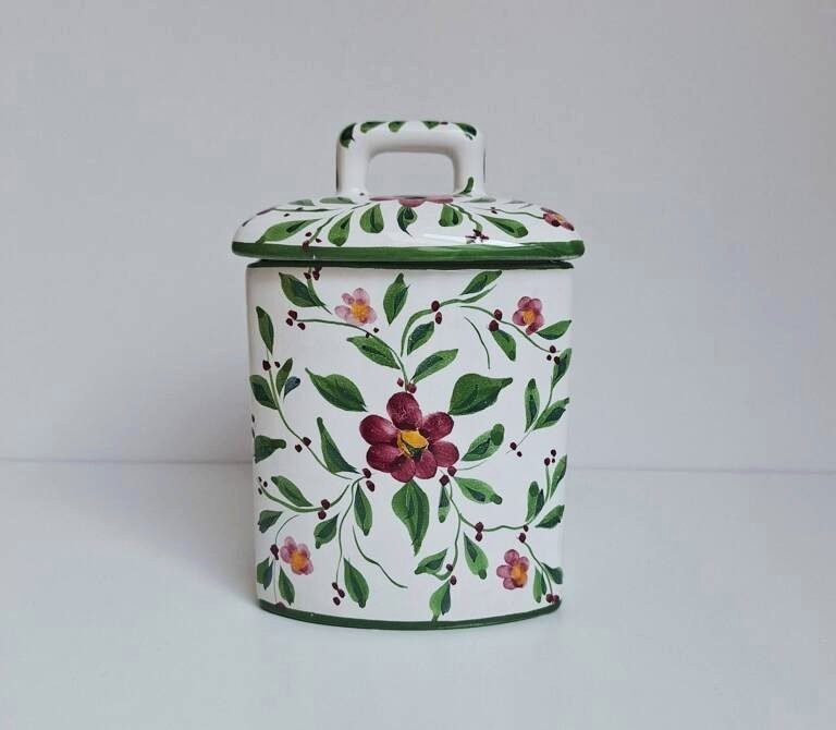 Pojemnik Ceramiczny RC & CL Portugal – Hand Painted (Vintage)