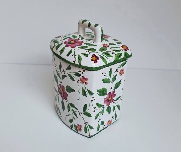 Pojemnik Ceramiczny RC & CL Portugal – Hand Painted (Vintage)