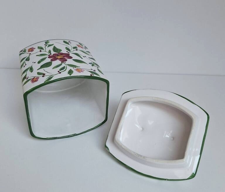Pojemnik Ceramiczny RC & CL Portugal – Hand Painted (Vintage)