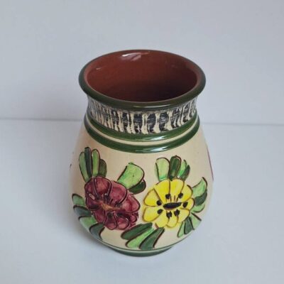 Wazon Ceramiczny Steuler – Vintage Lata 70. – Ręcznie Malowany