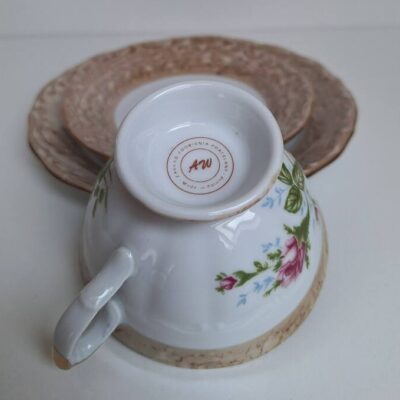 PRL Trio Śniadaniowe – Zakład Zdobienia Porcelany AW Wałbrzych