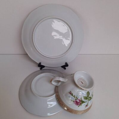 PRL Trio Śniadaniowe – Zakład Zdobienia Porcelany AW Wałbrzych
