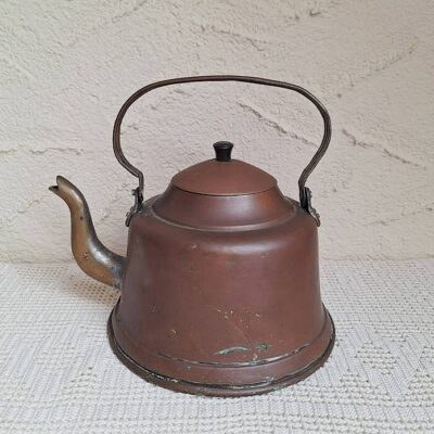 Zabytkowy Czajnik Miedziany - Imbryk Retro Rekwizyt
