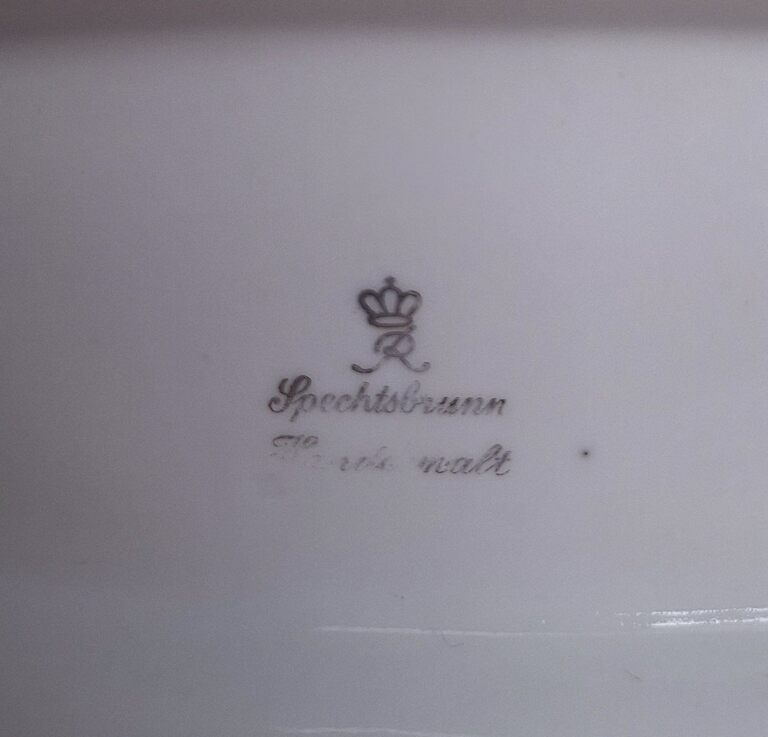 Kultowy Świecznik Dwuramienny Spechtsbrunn Porcelana Lata 60