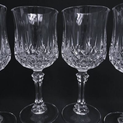 Kryształowe Kieliszki do Wina Cristal d'Arques Longchamp Francja