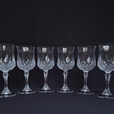 Kryształowe Kieliszki do Wina Cristal d'Arques Longchamp Francja