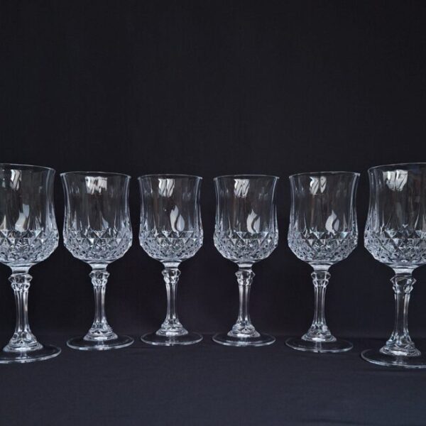 Kryształowe Kieliszki do Wina Cristal d'Arques Longchamp Francja