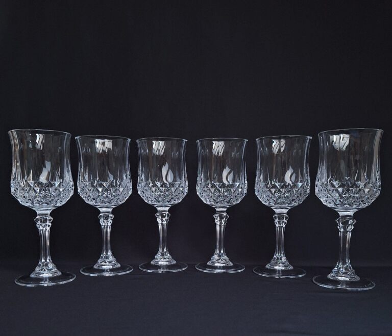 Kryształowe Kieliszki do Wina Cristal d'Arques Longchamp Francja