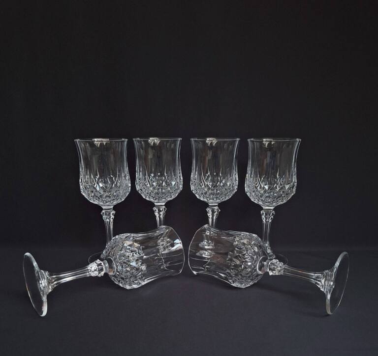 Kryształowe Kieliszki do Wina Cristal d'Arques Longchamp Francja