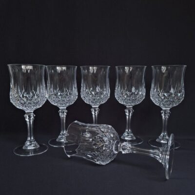 Kryształowe Kieliszki do Wina Cristal d'Arques Longchamp Francja
