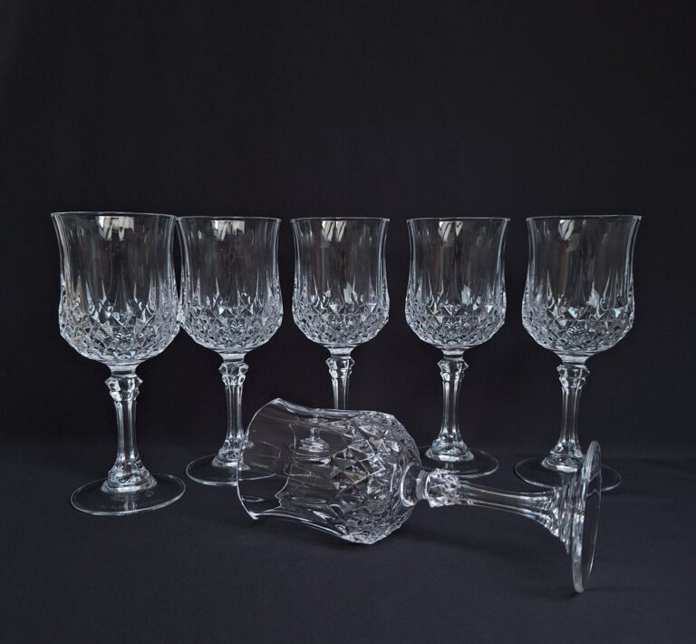 Kryształowe Kieliszki do Wina Cristal d'Arques Longchamp Francja