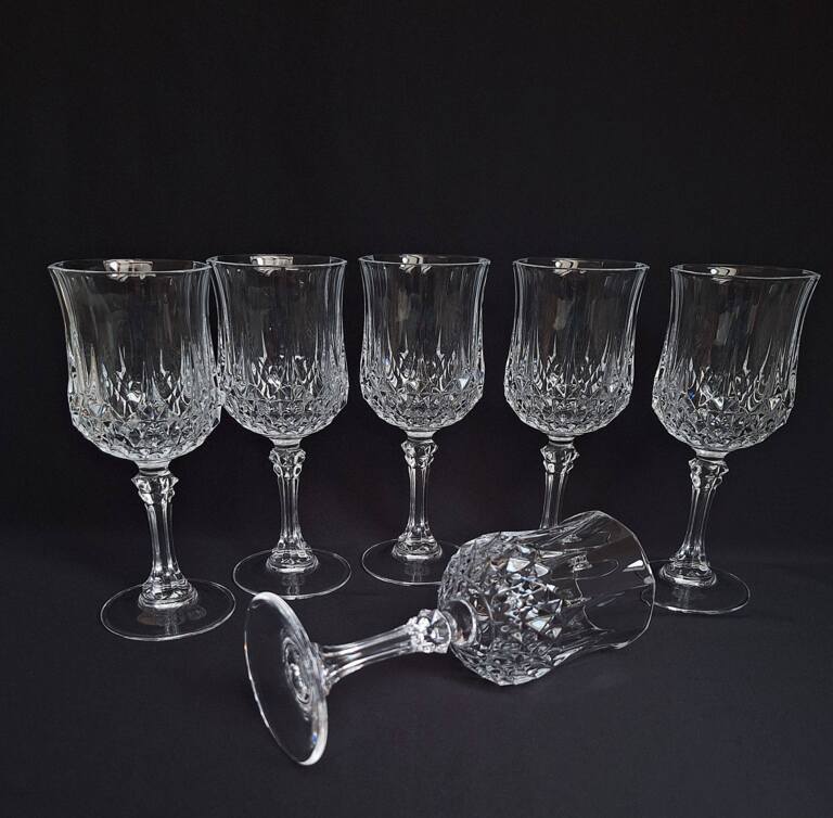 Kryształowe Kieliszki do Wina Cristal d'Arques Longchamp Francja