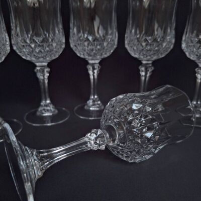 Kryształowe Kieliszki do Wina Cristal d'Arques Longchamp Francja