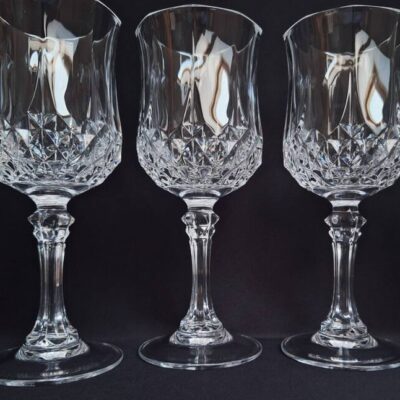Kryształowe Kieliszki do Wina Cristal d'Arques Longchamp Francja