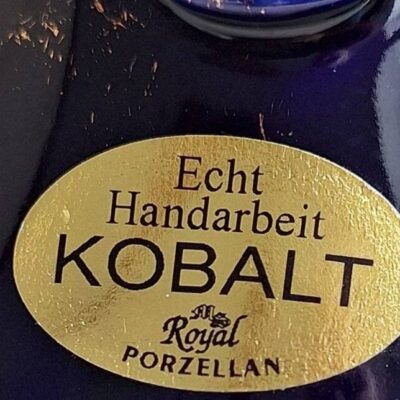 Wazon dzbanek Royal Porzellan Bavaria KPM Kobalt Złoto