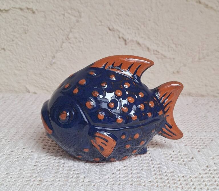 Skarbonka Ryba Ceramiczna Expertic Gräfenroda NRD Vintage